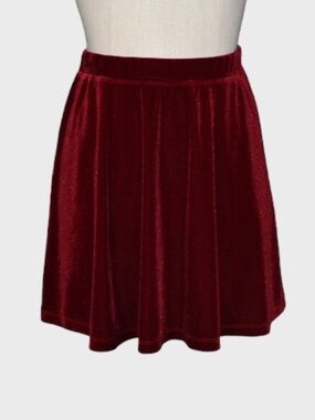 Design History Velvet Skater Skirt